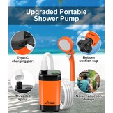 Draagbare Campingdouche met 20L Emmer & Oplaadbare Pomp - 29% Korting