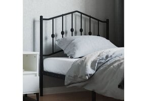 vidaXL Hoofdbord Metaal Zwart 90 cm - 76% Korting