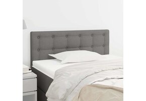Hoofdbord donkergrijs stof 80x5x78/88 cm - 76% korting