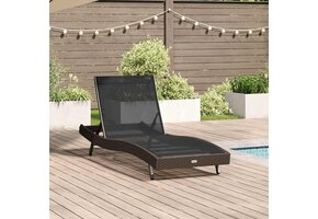 vidaXL Ligstoel Poly Rattan 197x70x82cm - 37% Korting
