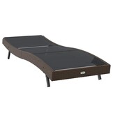 vidaXL Ligstoel 197 x 70 x 82 cm poly rattan