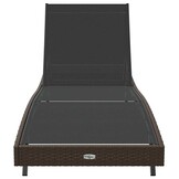 vidaXL Ligstoel 197 x 70 x 82 cm poly rattan