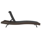 vidaXL Ligstoel 197 x 70 x 82 cm poly rattan