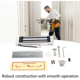 Elektromagnetisch Slot Inbouw, Magnetisch Deurslot, 396 Lbs 180 Kg Houdkracht, 24 V Ingebed Elektrisch Magnetisch Slot, voor Toegangscontrole Deur en Poortopener