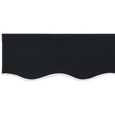 vidaXL Vervangingsdoek Zonnescherm Zwart 280x245cm Polyester - 33% Korting