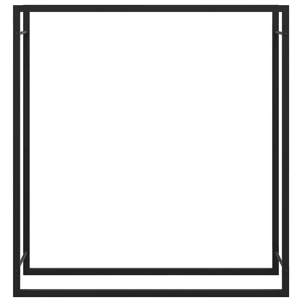 Metszwart Stalen Haardhoutrek 110x28x116 cm - 34% Korting
