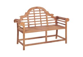 vidaXL Tuinbank 127x58,5x92,5 cm Massief Teakhout - 41% Korting