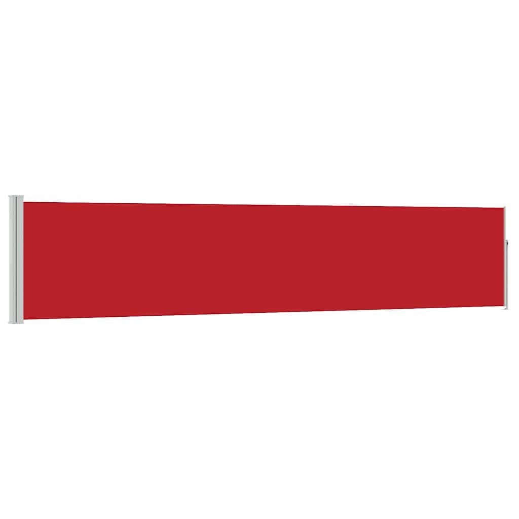 Uittrekbaar Tuinscherm 100x514 cm Rood - 29% Korting