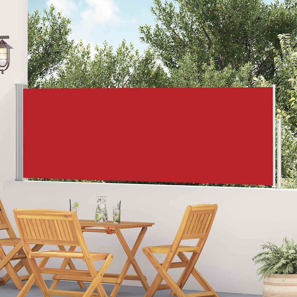 Uittrekbaar Tuinscherm 100x514 cm Rood - 29% Korting