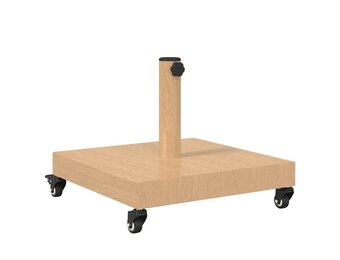 Parasolvoet Licht Hout 45x45x31,5 cm - 54% Korting!