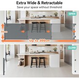 Extra Breed Traphekje 300cm Grijs - 34% Korting!
