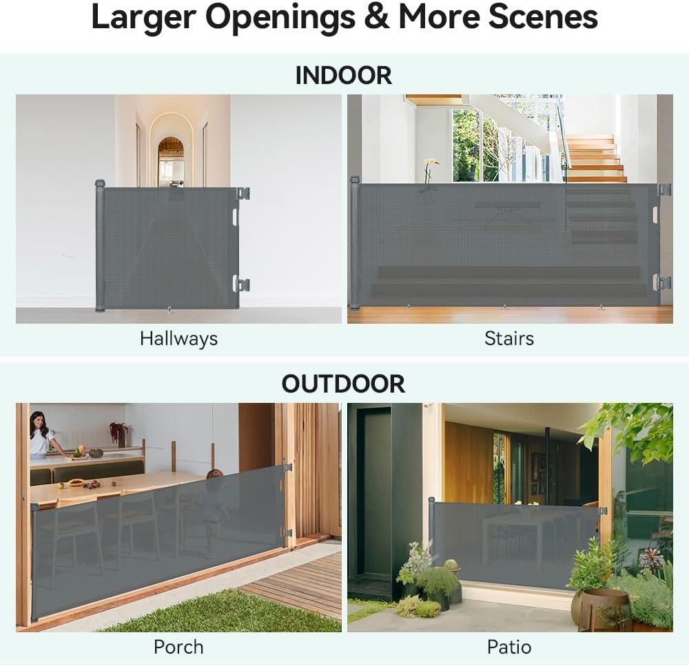 Extra Breed Traphekje 300cm Grijs - 34% Korting!