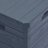 Opbergbox 90L Antraciet - Weerbestendig & Trendy Houtstructuur - 33% Korting