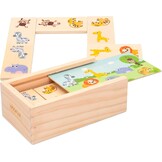 Houten Domino Spel Jungle Dieren 30 Stuks | Educatief 18m+ | 61% Korting