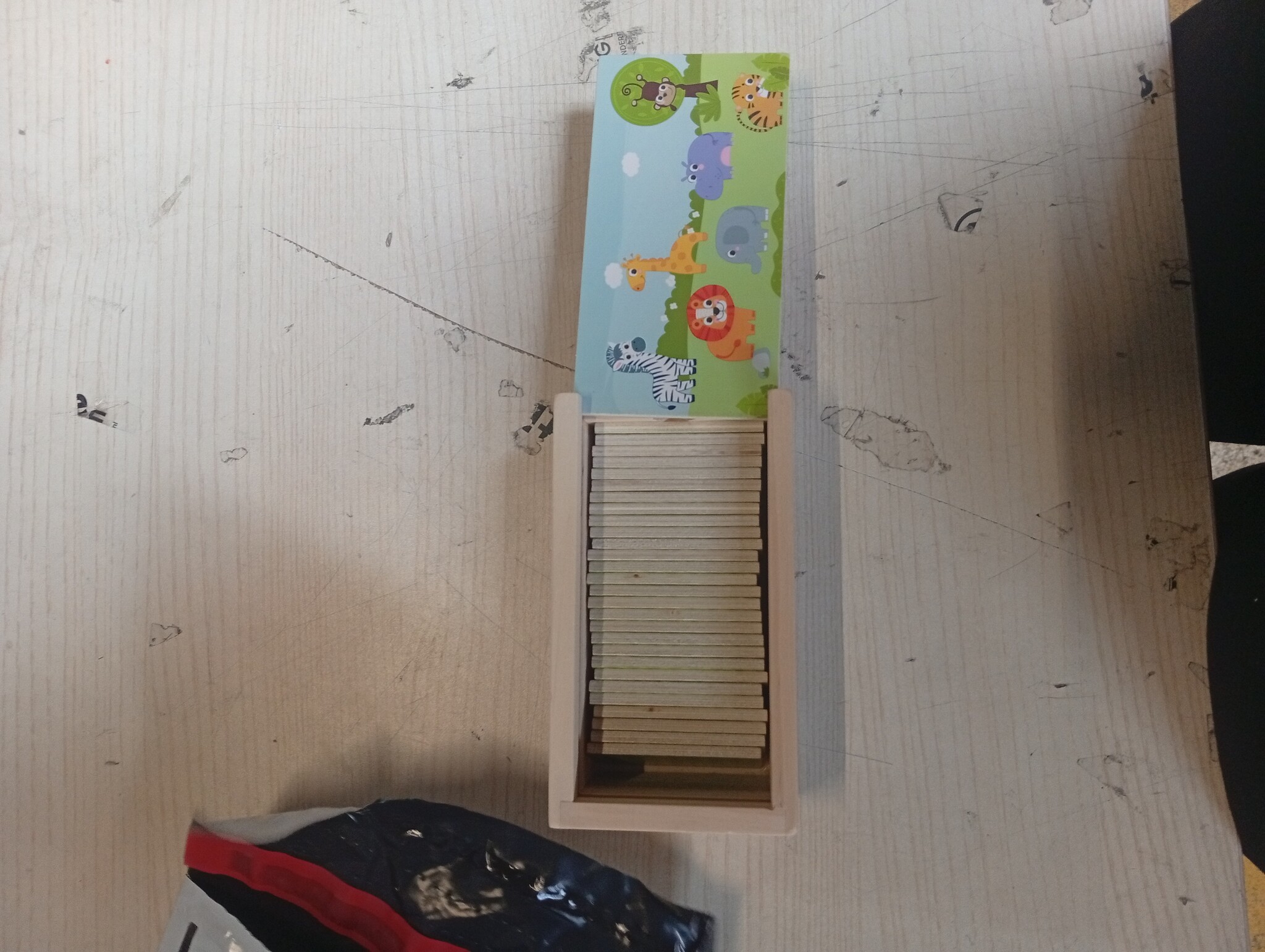 Houten Domino Spel Jungle Dieren 30 Stuks | Educatief 18m+ | 61% Korting