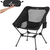 Opvouwbare Campingstoel Zwart: Lichtgewicht & Sterk (150 kg)