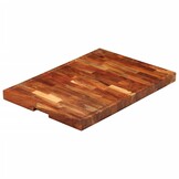 Acaciahouten Hakblok 60x42x4 cm - Met Breuk - 58% Korting