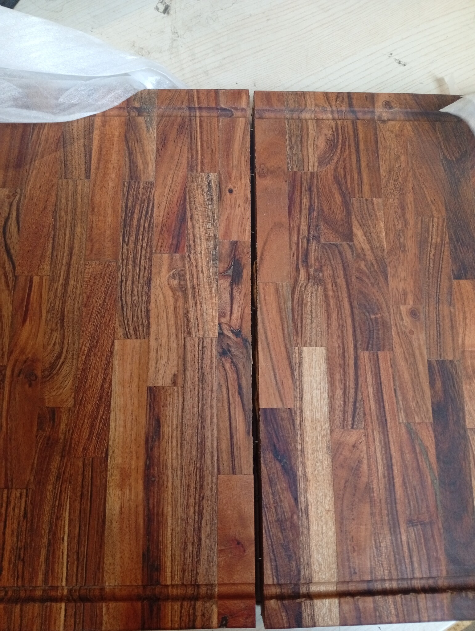 Acaciahouten Hakblok 60x42x4 cm - Met Breuk - 58% Korting