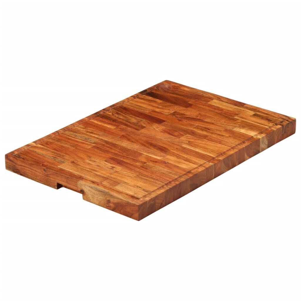 Acaciahouten Hakblok 60x42x4 cm - Met Breuk - 58% Korting