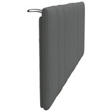 Hoofdbordkussen Hanko 140cm Stof Donkergrijs - 34% Korting