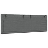 Hoofdbordkussen Hanko 140cm Stof Donkergrijs - 34% Korting