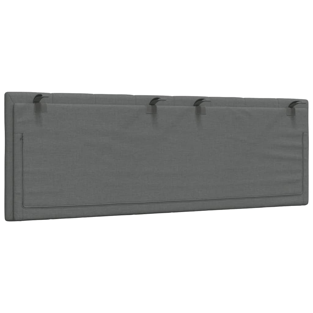 Hoofdbordkussen Hanko 140cm Stof Donkergrijs - 34% Korting