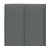 Hoofdbordkussen Hanko 140cm Stof Donkergrijs - 34% Korting