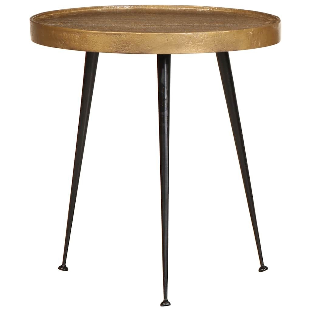 Salontafel Set 3 stuks Goud & Zwart Bewerkt Hout - 59% Korting