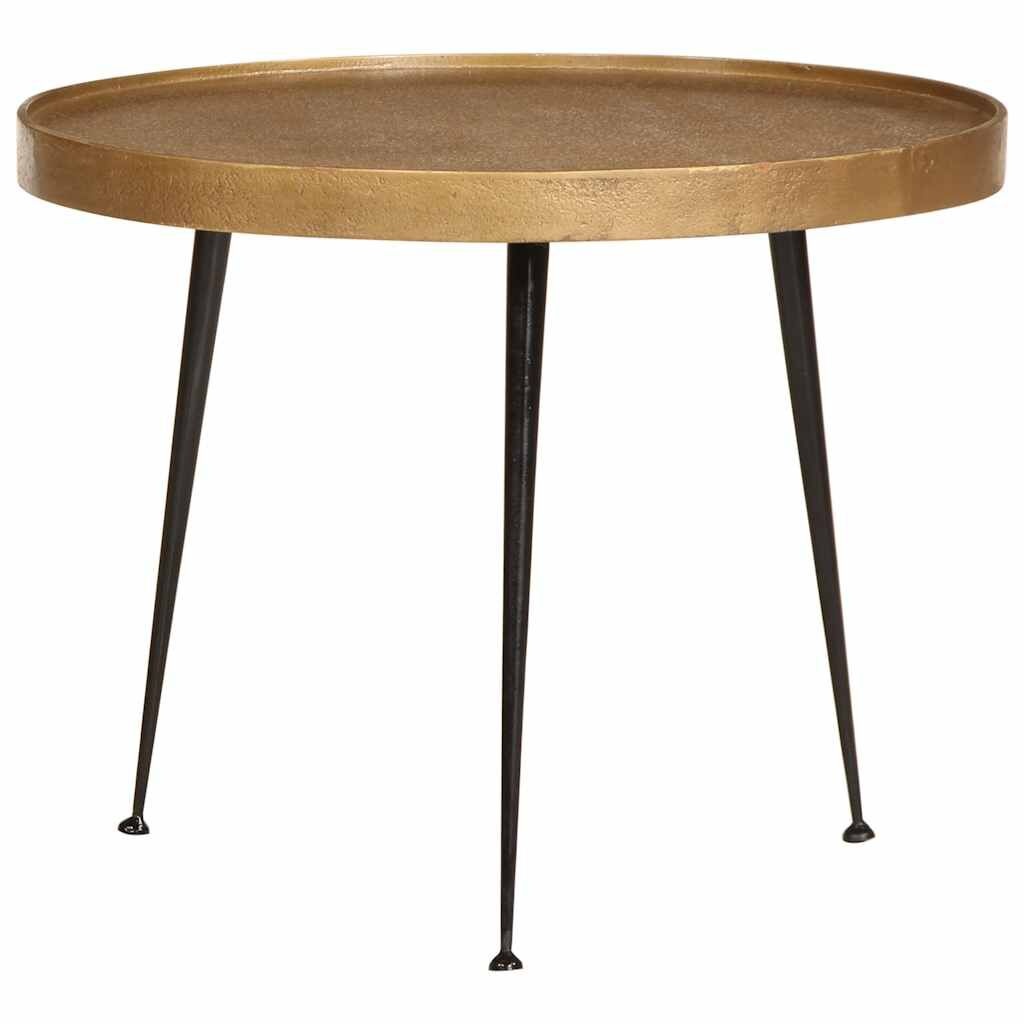Salontafel Set 3 stuks Goud & Zwart Bewerkt Hout - 59% Korting