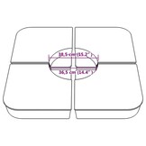 Set Parasolvoeten voor Kruisstandaard - 100 kg - 29% Korting