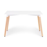 Rechthoekige tafel - koffie tafel - scandinavische stijl - wit