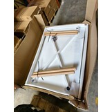 Rechthoekige tafel - koffie tafel - scandinavische stijl - wit