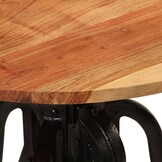 Bijzettafel Massief Acaciahout & Gietijzer - 59% Korting