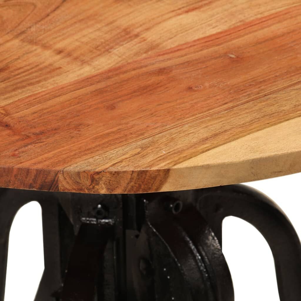 Bijzettafel Massief Acaciahout & Gietijzer - 59% Korting