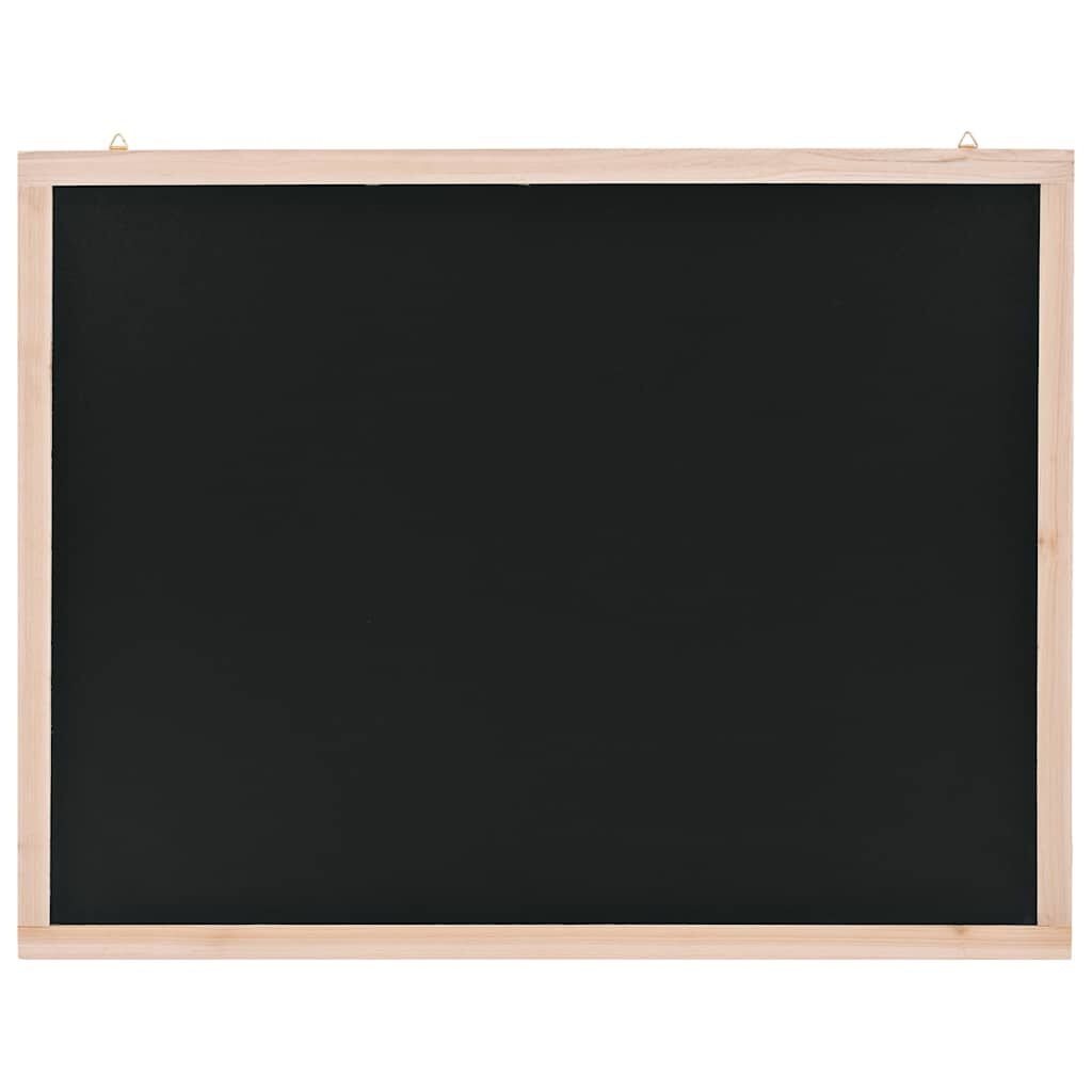 vidaXL Krijtbord voor aan de wand 60x80 cm cederhout