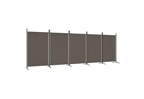 Kamerscherm 5-delig Antraciet 433x180 cm - 58% Korting