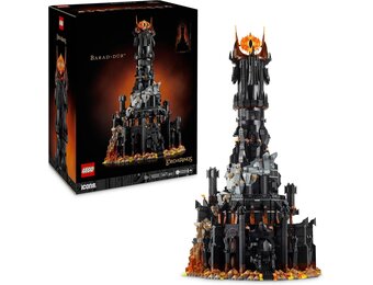 LEGO Icons The Lord of the Rings: Barad-dûr Film Building Kit for Adults with Minifigures of Sauron, Gothmog, Orcs, Frodo, Sam and Gollem, Gift for Him or Her 10333