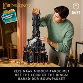 LEGO Icons The Lord of the Rings: Barad-dûr Film Building Kit for Adults with Minifigures of Sauron, Gothmog, Orcs, Frodo, Sam and Gollem, Gift for Him or Her 10333