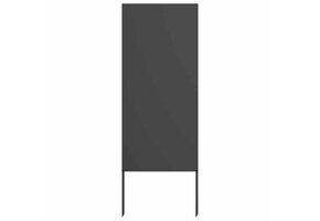 VidaXL Tuin Privacy Scherm Zwart - Koudgewalst Staal - 50x140cm - 34% Korting