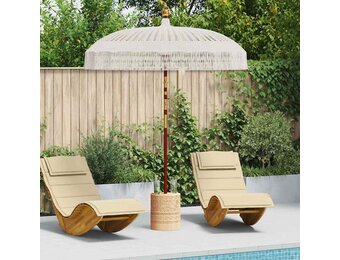vidaXL Macramé Parasol 190 x 190 x 260 cm