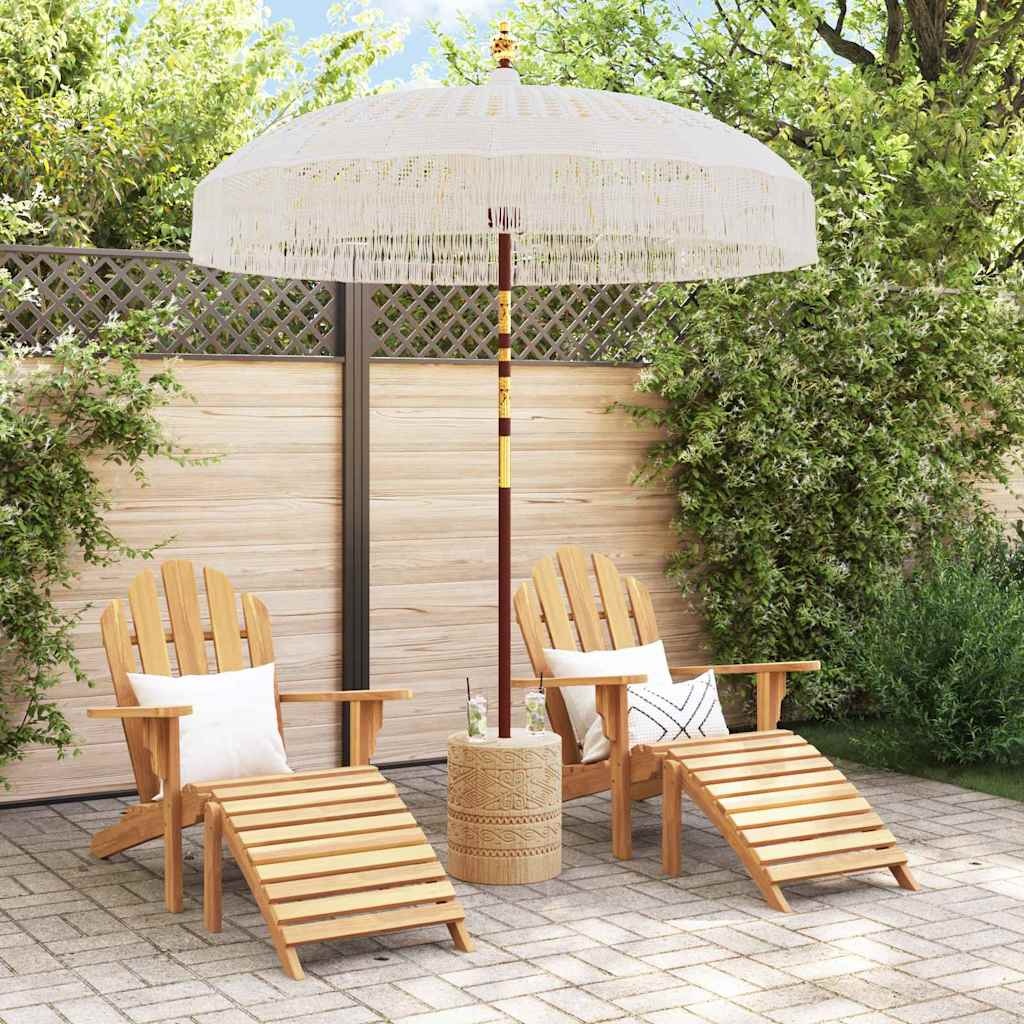 vidaXL Macramé Parasol 190 x 190 x 260 cm
