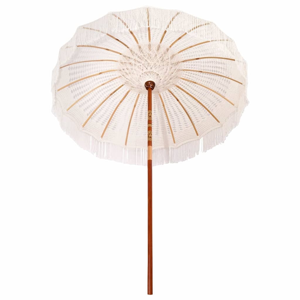 vidaXL Macramé Parasol 190 x 190 x 260 cm