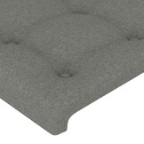 Hoofdbord donkergrijs stof 80x5x78/88 cm - 33% korting