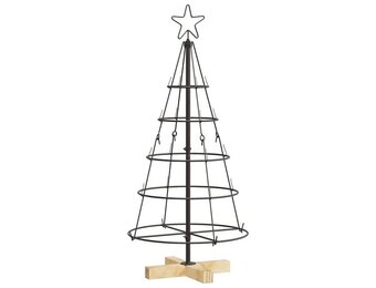 Kerst Cone Boom Zwart 90 cm - Met Standaard - 33% Korting