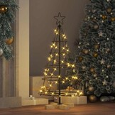 Kerst Cone Boom Zwart 90 cm - Met Standaard - 33% Korting