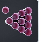 Bierpongtafelset met 100 Bekers en 6 Ballen - Kunststof