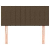 Donkerbruin Hoofdbord van Stof - 90x5x78/88 cm (28% Korting)