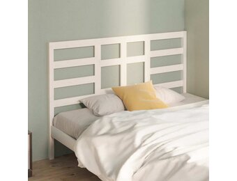 Hoofdbord Grenenhout Wit 166x4x104 cm - 40% Korting