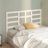 Hoofdbord Grenenhout Wit 166x4x104 cm - 40% Korting
