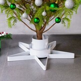 Kerstboomstandaard Wit Metaal 47x47x13,5cm - 28% Korting